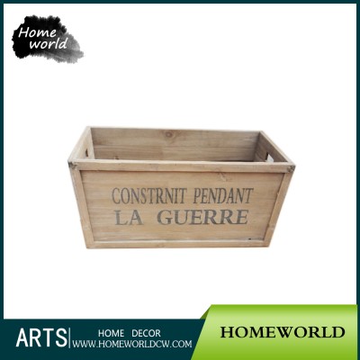 Packing Box Wholesale Guaranteed Quality Unfinished Wooden Wine Crate