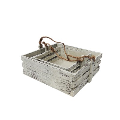 New Design Cheap Shipping Recycled Material Wooden Fruit Crate For Sale