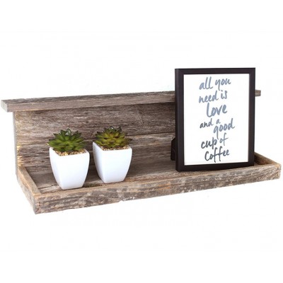 Barnwood Rustic 100% Up-cycled Reclaimed Weathered Gray Barnwood Wood Shelf